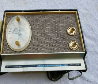 Vintage Sears Silvertone Solid State Clock Alarm Radio