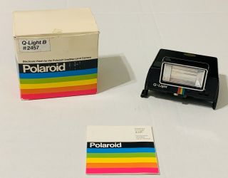 Polaroid Q Light B 2457 Electronic Flash For Polaroid One Step Land Camera