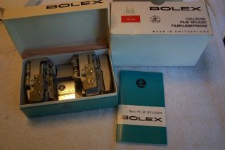 Vintage Bolex Dual 16mm Film Splicer Made In Switzerland