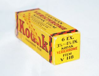 Kodak Verichrome 118 Roll Film,  Mar.  1940