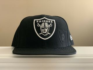 Oakland Raiders Nfl Era Fitted Hat Size 7 5/8