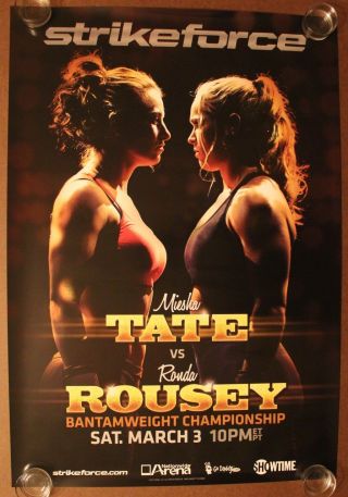Official Strikeforce - Miesha Tate Vs Ronda Rousey Poster 27x39 (near)