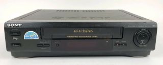 Sony Slv - 679hf Vcr Recorder 4 Head Hifi Vhs Player No Remote