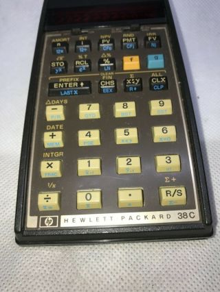 Vintage HP - 38C Calculator Hewlett Packard 38C NO BATTERY OR COVER 3