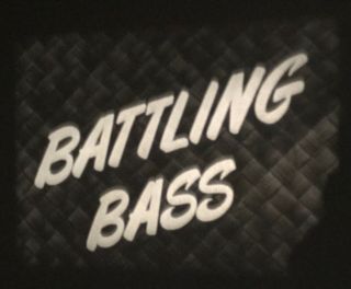 B/w 16mm Film Battling Bass 1940 