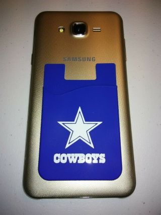 Dallas Cowboys 2 Silicone Cell Phone Credit Card Holder