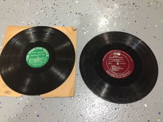 2 Vintage Michigan State University - 33 Rpm Fight Songs And Men 