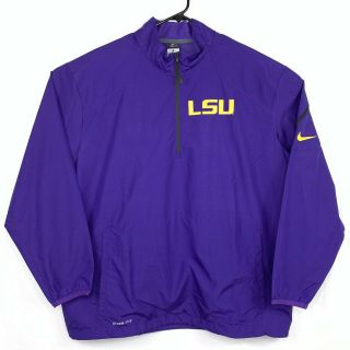 LSU Fighting Tigers Windbreaker Jacket Size XL Pullover NCAA Football Purple 2