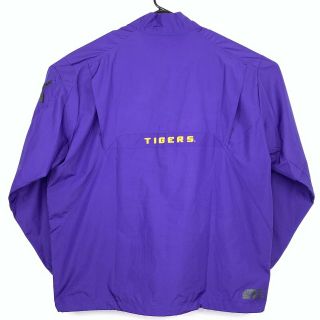 LSU Fighting Tigers Windbreaker Jacket Size XL Pullover NCAA Football Purple 3