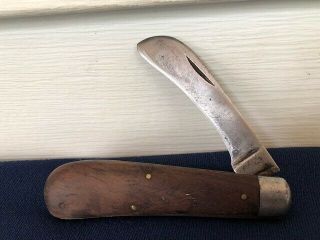 Vintage Schrade Cut Co.  Walden Ny Folding Pocket Knife Hawkbill