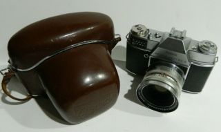 Kodak Retina Reflex S Film Camera W/50mm F1.  9 Schneider Lens With Case