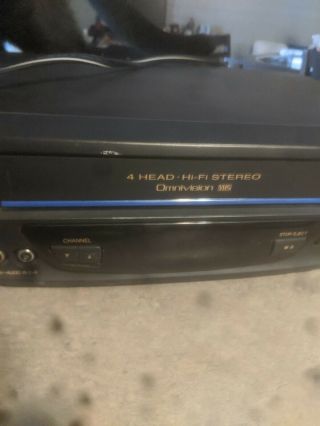 Panasonic 4 Head Hi - Fi Stereo Omnivision VCR Recorder VHS PV - V4611 3