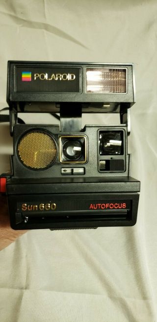 Vintage Poloroid 600 Land Camera Sun660 Autofocus