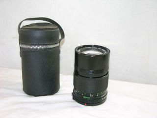 Canon Fd 135mm 1:3.  5 Lens - Fd Bayonet Mount - Vinyl Case