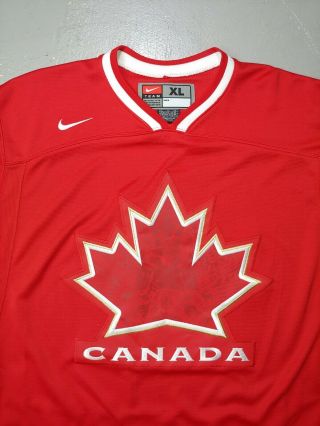 Nike team canada jersey 2010 olympic hockey mens XL vancouver sewn NHL 2