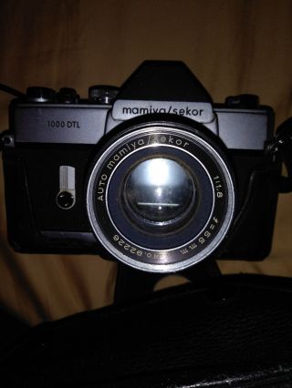 Mamiya/sekor 1000 Dtl Slr Camera,  Lens 1:2.  8 28mm Made In Japan