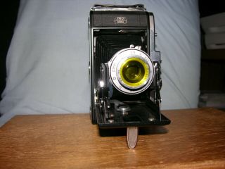 Zeiss Ikon 517/2 Nettar Folding Camera With 105mm F6.  3 Lens & Yellow Filter