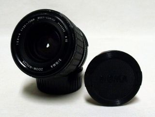 Vintage Sigma Mc F/2.  8 - 4 35 - 70mm Zoom Master Lens Pentax K Slr Film Camera Dslr