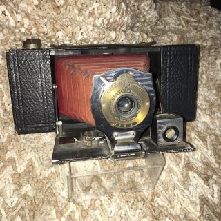 Kodak No.  8a Folding Pocket Brownie With Leather Bellows.  1903 - 1908