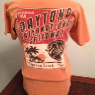 Daytona International Speedway Vintage Tshirt Orange Size Small