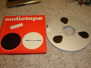Vintage Audiotape,  Formula 10 All - Purpose 10 - 1/2 " Reel To Reel Tape Metal Reel