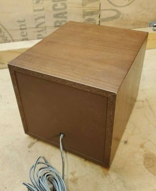 KLH Model 200 Walnut Acoustic Suspension Auxiliary Speaker Only 2