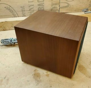 KLH Model 200 Walnut Acoustic Suspension Auxiliary Speaker Only 3