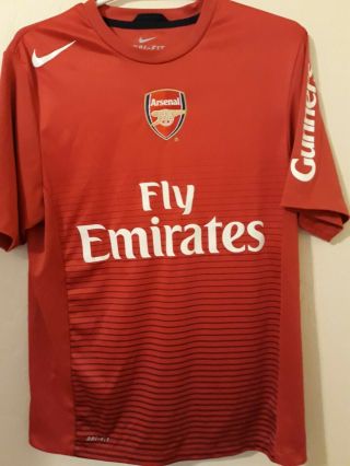 Nike Arsenal Fc Gunners Football Shirt Soccer Jersey Training Top Mens Size M