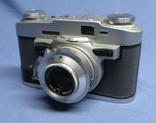 Vintage Graflex Graphic 35mm Camera With 50mm F/2.  8 Graflar Lens Exc
