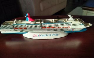 Carnival Pride Cruise Ship Resin Model.  Collectors Special