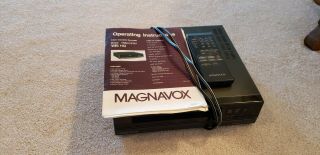 Magnavox Vr9817at01 Vhs Stereo Video Cassette Player W/ Remote &