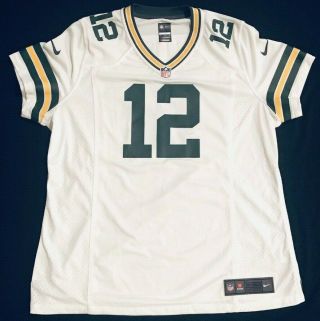 Aaron Rodgers Xxl 2xl Green Bay Packers Nfl Womens Nike On Field Jersey White