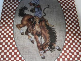 Vtg 1987 Best of the West Cross Stitch Pattern Book Cowboy Horse Chief Sampler 2