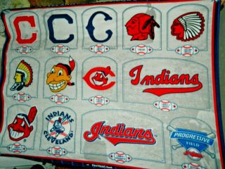 Cleveland Indians Chief Wahoo Blanket Baseball Retired Logos History Of Mascots