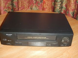 Sharp Vc - A410u Vcr 4 Head S - Vhs Video Cassette Recorder 19 Micron Heads