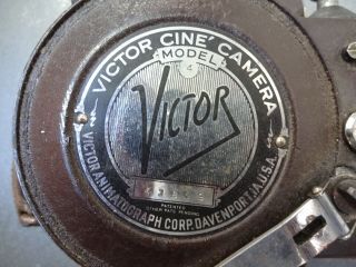 Vtg VICTOR Cine Model 4 16mm Motion Picture Movie Camera Parts/Repair 2
