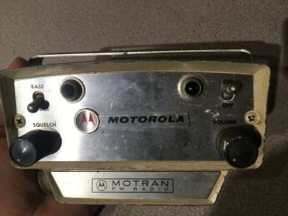 Rare Vintage Motorola Motran Fm Radio - Not - May 31,  1961 No Res
