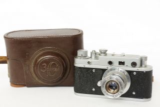 Zorki - C Rangefinder Camera With Industar 5cm 1:3.  5 Lens (leica Ltm M39 Mount)