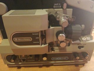 Vintage Bell & Howell Filmosonic 8 Magnetic Sound Movie Projector 1744 B 2