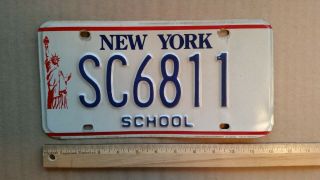 License Plate,  York,  Statue Of Liberty,  School (bus & Car) Sc 6811