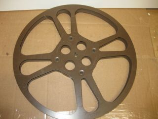 Two Vintage Metal Goldberg Bros 16mm Film Reel,  13.  75 Inches - 1600 And 2000