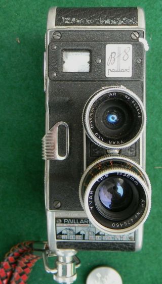 Vintage Bolex Paillard 8mm B 8 Movie Camera W/ Yvar 13 & 36mm Lenses