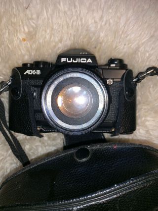 Black Fujica Ax - 3 Camera With 1:1:9 50mm Fm Lins And Case