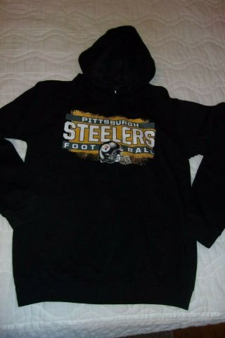 Nfl Team Apparel Pittsburgh Steelers Youth Hoodie Sweatshirt Sz Xl 14 - 16 -