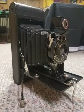 Vintage - Kodak No.  2a Hawkeye Folding Cartridge Camera W/ Box.  Very