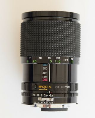 Sun Mc Macro Zoom Lens For Nikon Ai,  28 - 80mm F/3.  5 - 4.  5,  Push Pull