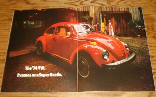 1974 Volkswagen VW Beetle Sales Brochure 74 2
