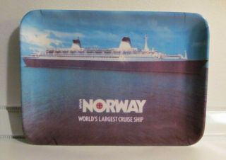 Vintage Ncl Ss Norway Melamine Tray Dish Norwegian Caribbean Cruise Line Ship