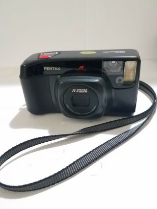 Vintage Pentax Iqzoom 60 Af Point & Shoot Film Camera 38mm To 60mm Flash