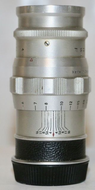 Sun Optical 9cm F/4 Lens In M39 Leica And Canon Threadmount